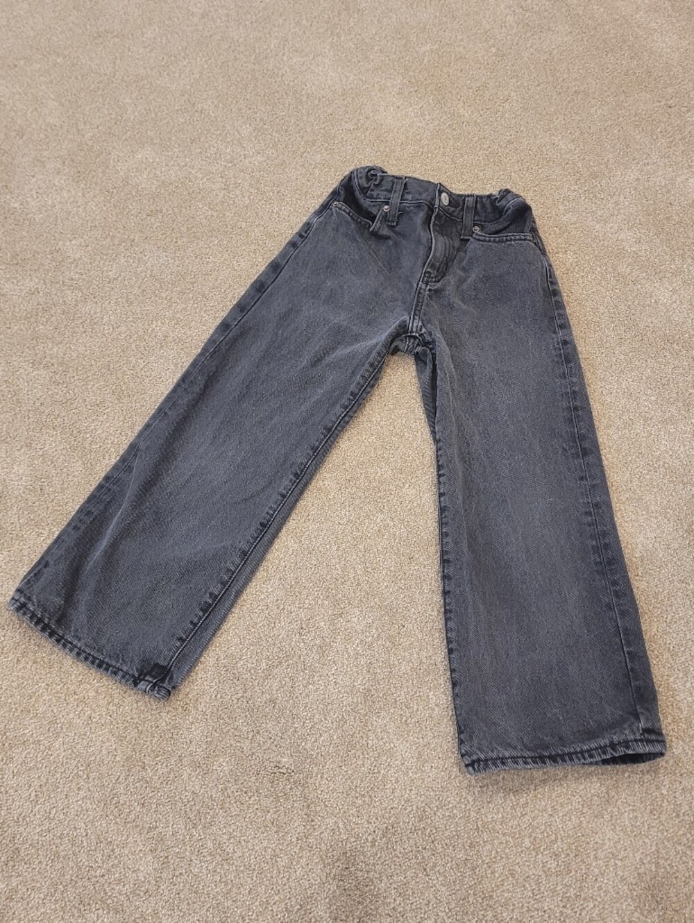 Old Navy Mid Rise Tye Slouch Straight Leg Jeans Size 7